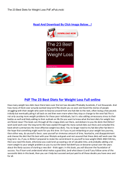 PdF The 23 Best Diets for Weight Loss Full online