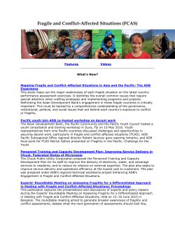 Doing development in fragile and conflict-affected