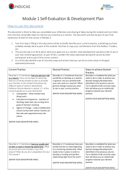 How to use this document - European Schoolnet Academy
