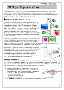 Computergraphik 1 &ndash; Textblatt xx Vs