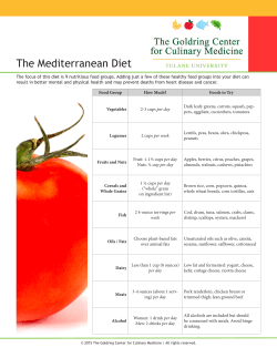 The Mediterranean Diet