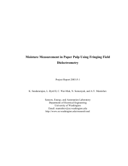 Moisture Measurement in Paper Pulp Using Fringing Field