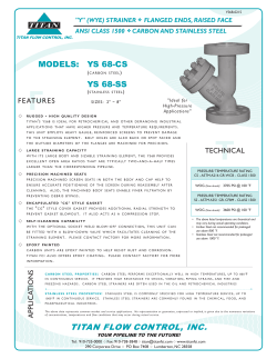 YS68-CS/SS - Titan Flow Control