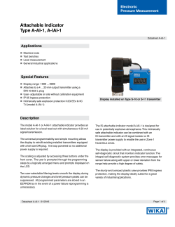 Attachable Indicator Type A-AI-1, A-IAI-1