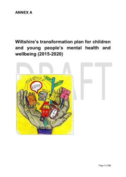 ANNEX A Wiltshire`s transformation plan for children and young