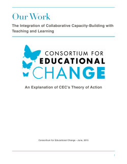 CEC Theory of Action Formatted - Consortium for Educational Change