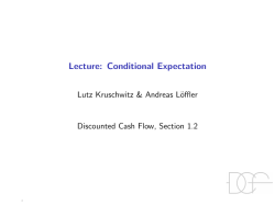 Lecture: Conditional Expectation