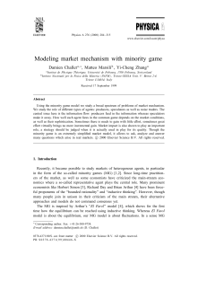 Modeling market mechanism with minority game