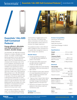 Essentials 1.8m ABS Self-Contained Pedestal