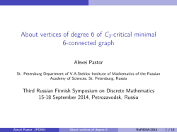 About vertices of degree 6 of C3-critical minimal 6