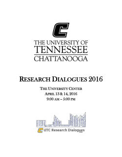 2016 Research Dialogues Student Program