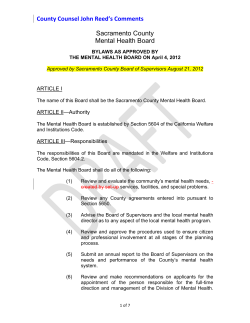 Draft By-laws of the MHB
