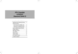 Checklist DA40 IFR