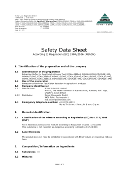Safety Data Sheet