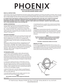 INSTALLATION INSTRUCTIONS FOR THE DLX