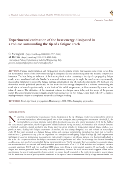 Experimental estimation of the heat energy dissipated in a volume