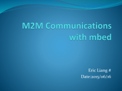 M2M Communications with mbed