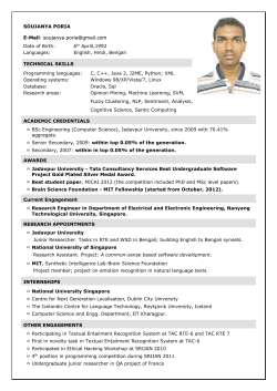 soujanya poria - Computing Science and Mathematics
