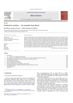 Production systems &ndash; An example from Brazil Meat Science