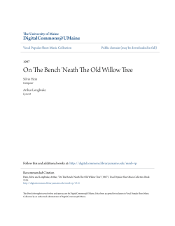 On The Bench `Neath The Old Willow Tree