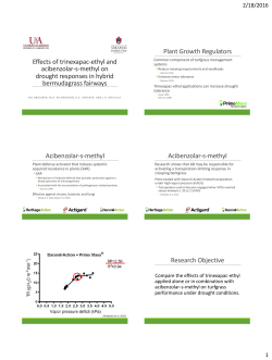 Effects of trinexapac-ethyl and acibenzolar-s