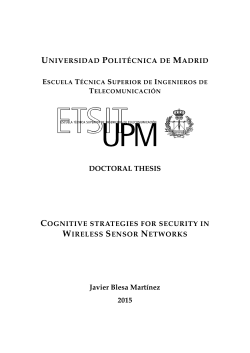 Cognitive strategies for security in Wireless Sensor Networks