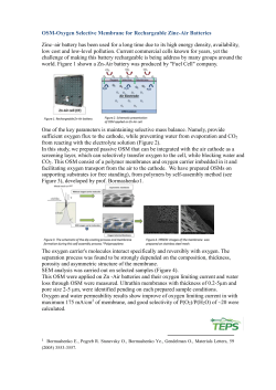OSM-Oxygen Selective Membrane for Rechargeable Zinc