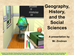 Geography Cloze