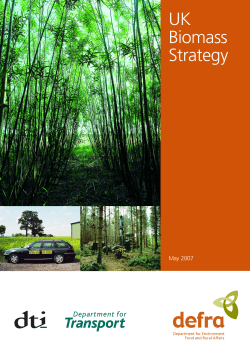 UK Biomass Strategy May 2007 - Global Bioenergy Partnership