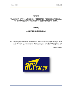 report oil rig gwdc project