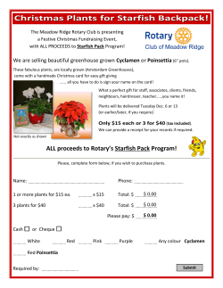 Christmas plants order form 2016