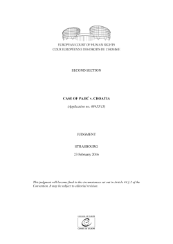 ECHR - Ustavni sud RH