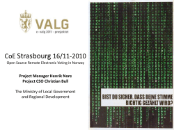 Facts on voting in Norway