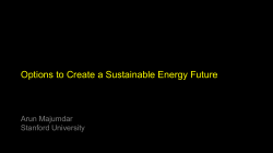 Options to Create a Sustainable Energy Future