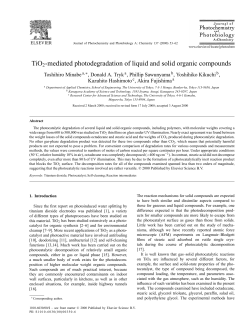 TiO2-mediated photodegradation of liquid and solid organic