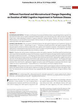 Different Functional and Microstructural Changes Depending on