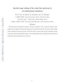 Inertial range scaling of the scalar flux spectrum in two