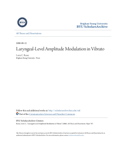 Laryngeal-Level Amplitude Modulation in Vibrato