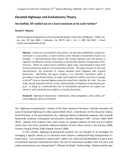 Elevated Highways and Evolutionary Theory