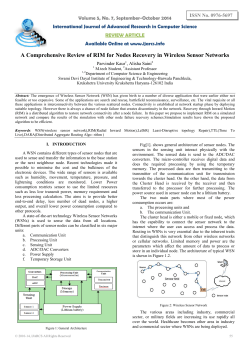 A Comprehensive Review of RIM for Nodes Recovery in Wireless