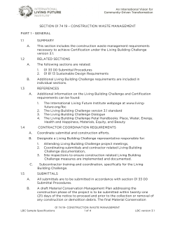 ILFI Sample 017419-CONSTRUCTION WASTE MANAGEMENT