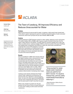 The Town of Leesburg, VA Improves Efficiency and Reduces