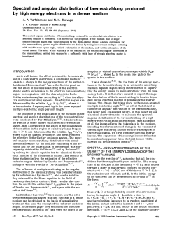 Spectral and angular distribution of bremsstrahlung produced by