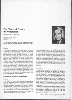 The Effects of Forests on Precipitation