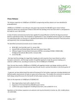 Press Release - Lind&oslash; port of Odense