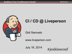 CI / CD @ Liveperson