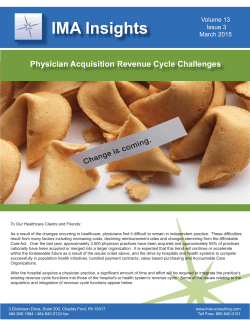 Physician Acquisition Revenue Cycle Challenges