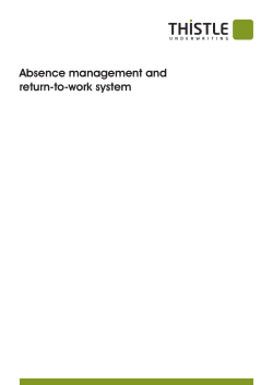 Absence management and return-to