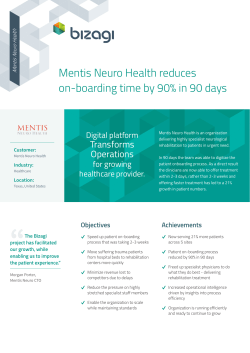 Mentis Neuro Health reduces on-boarding time by 90% in