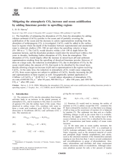 Mitigating the atmospheric CO2 increase and ocean acidification by